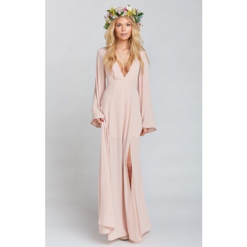 Show Me Your Mumu Venus Long Sleeve Flare Dress